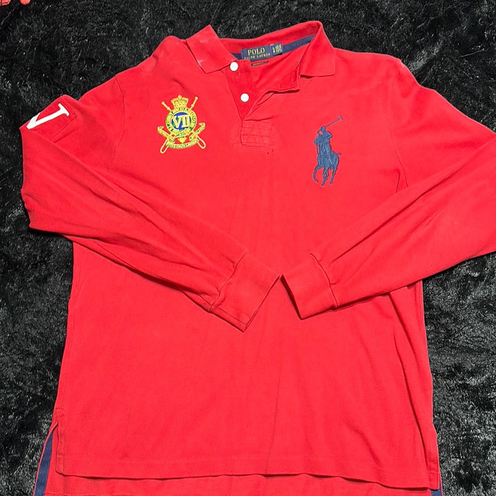 Red Polo Ralph Lauren long sleeve.